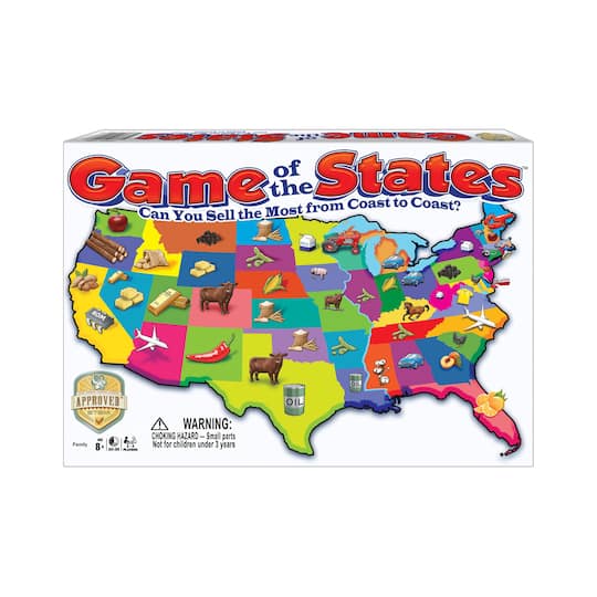 Winning Moves Game of the States, One Size, Multiple Colors